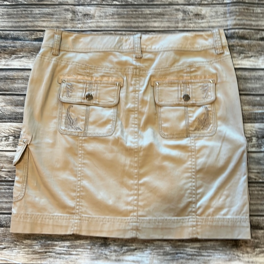 NWT WHBM Casual Cargo Skirt w/Bling 4 - Picture 2 of 4